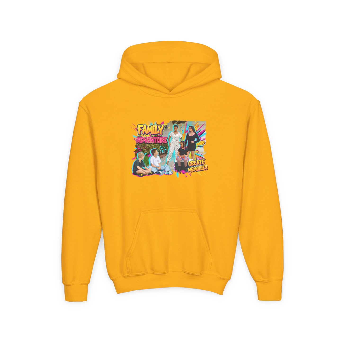 Fearless Family Fun Youth Sweatshirt | Cozy Gift for Kids | Family Gatherings | Trendy Fashion | Cool Kids Hoodie | Inspirational Apparel