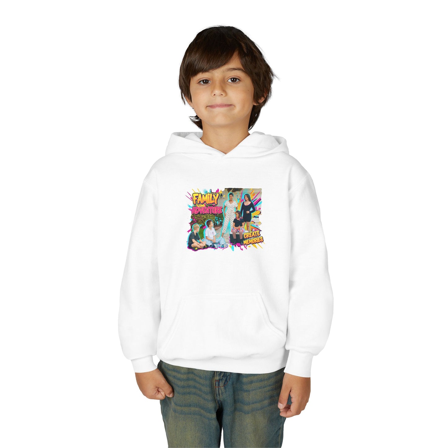 Fearless Family Fun Youth Sweatshirt | Cozy Gift for Kids | Family Gatherings | Trendy Fashion | Cool Kids Hoodie | Inspirational Apparel
