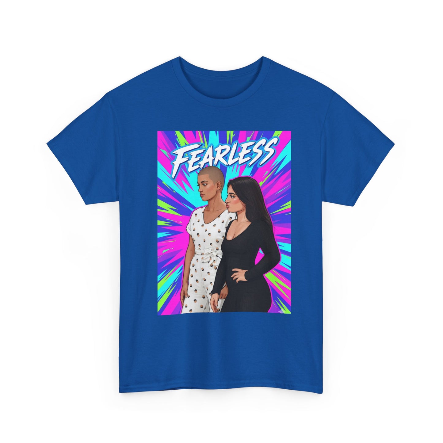 Fearless Unisex Heavy Cotton Tee - Empowering T-Shirt, Trendy Graphic Tee, Gift for Women, Everyday Casual Wear, Motivational Apparel