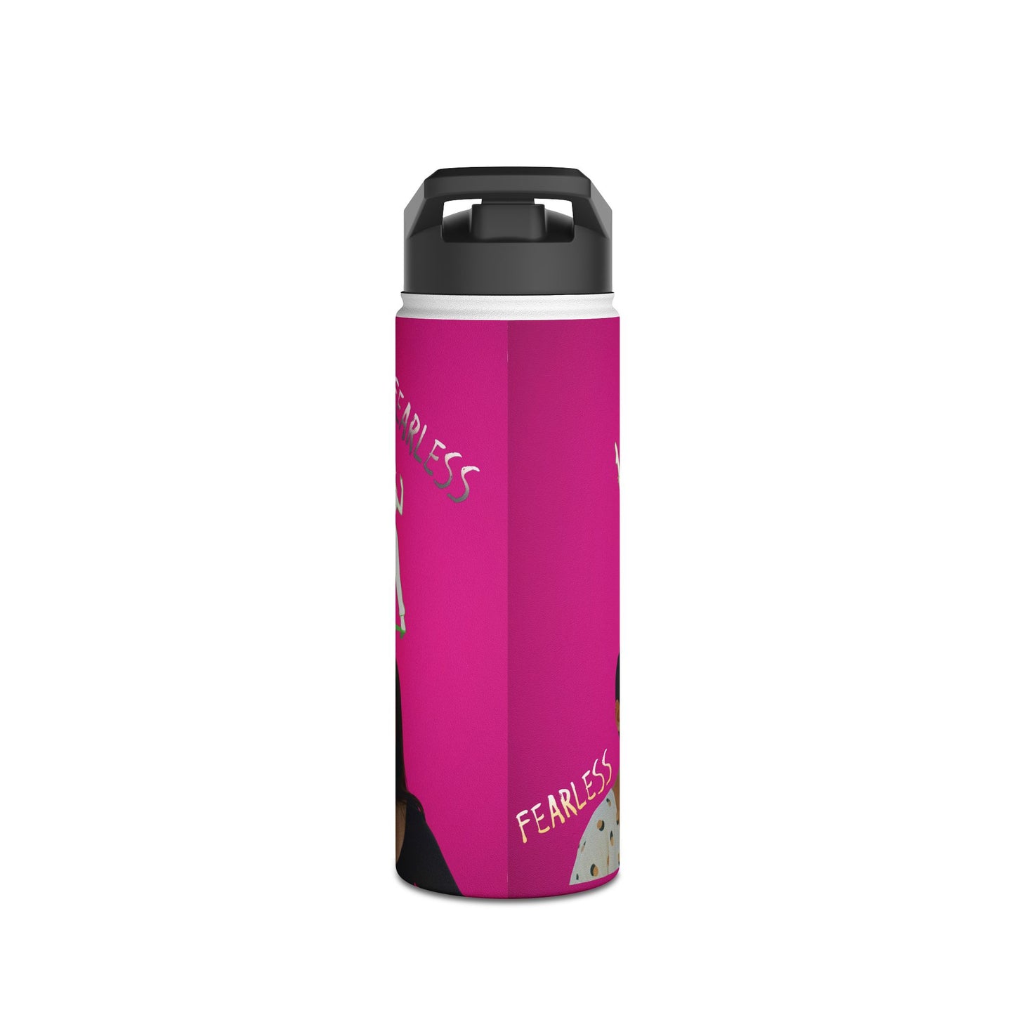 Fearless Stainless Steel Water Bottle, Empowerment Gift, Motivational Drinkware, Workout Hydration, Eco-Friendly Water Bottle