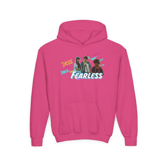 Youth Fearless Hoodie - Trendy Sweatshirt for Dance Enthusiasts, Perfect Gift for Kids, Cozy Layer, Birthday Present, Dance Team Gear