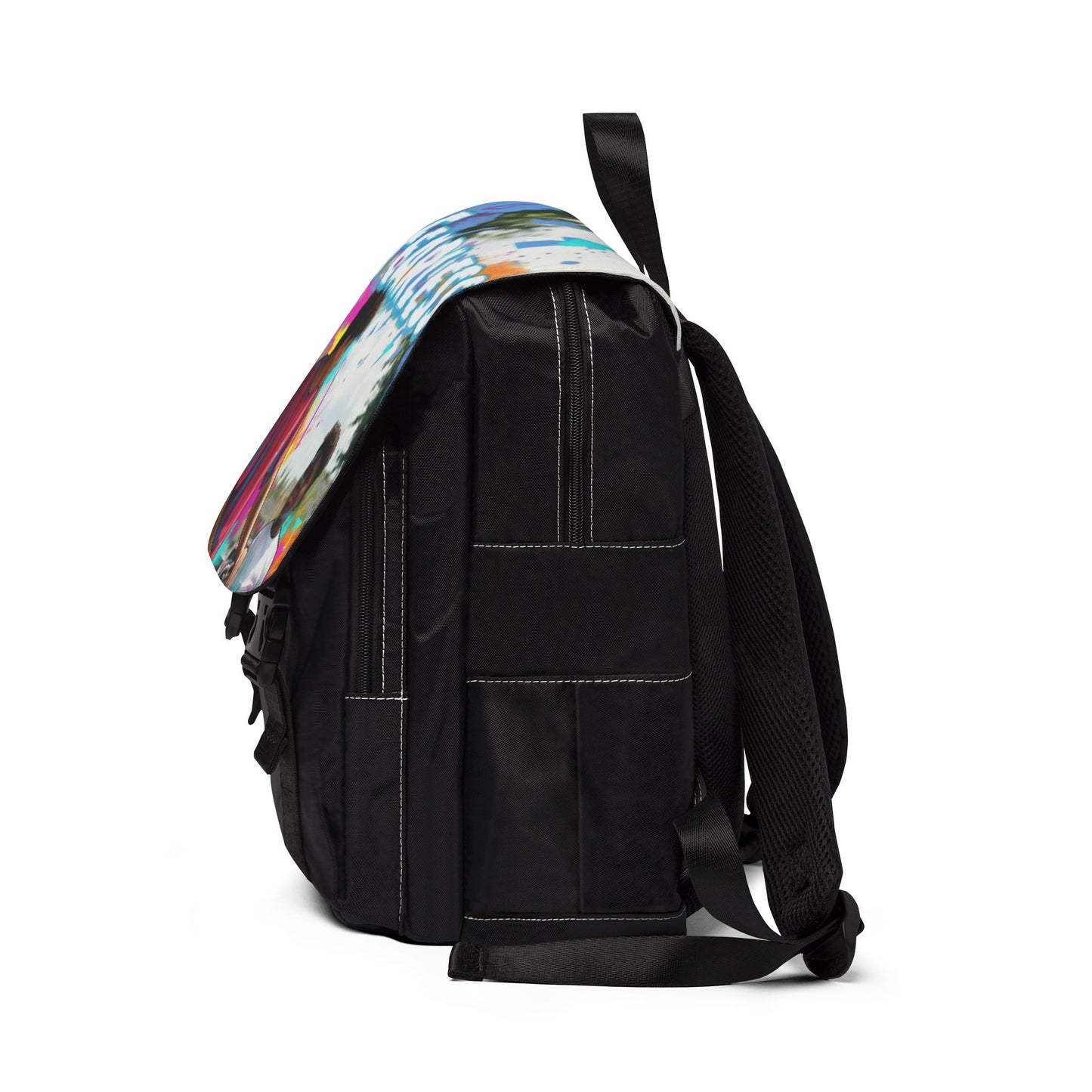 Fearless Colorful Unisex Casual Shoulder Backpack for Teens