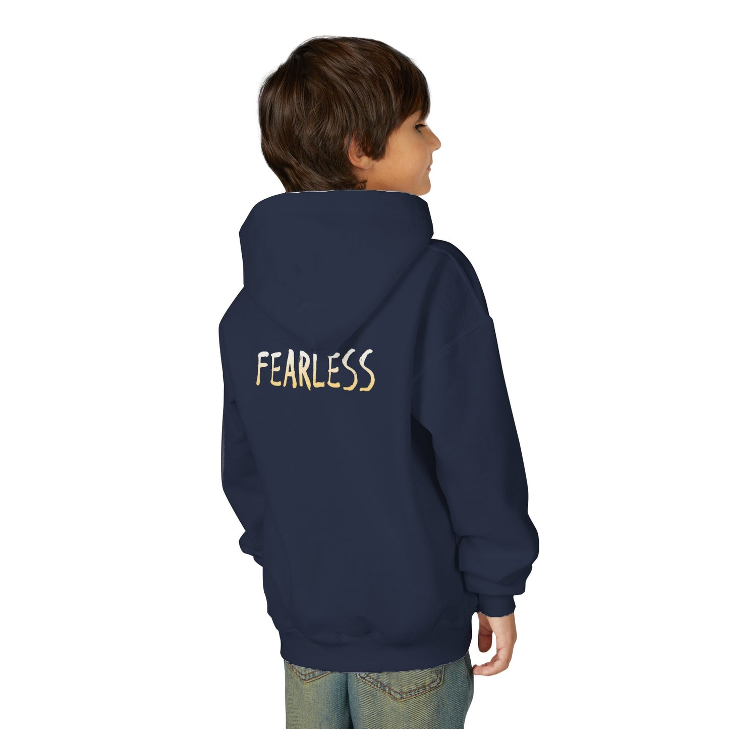 Fearless Family Fun Youth Sweatshirt | Cozy Gift for Kids | Family Gatherings | Trendy Fashion | Cool Kids Hoodie | Inspirational Apparel