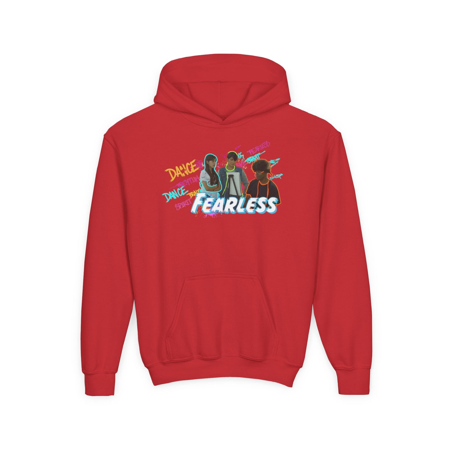 Youth Fearless Hoodie - Trendy Sweatshirt for Dance Enthusiasts, Perfect Gift for Kids, Cozy Layer, Birthday Present, Dance Team Gear