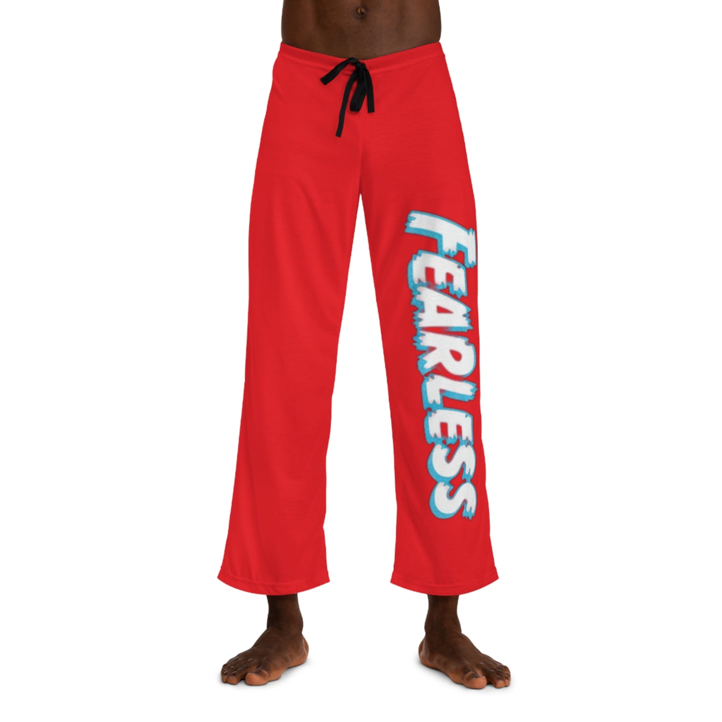 Fearless Men's Pajama Pants, Comfy Sleepwear, Relaxed Lounge Pants, Trendy Men's Nightwear, Cozy Red Pajama Bottoms