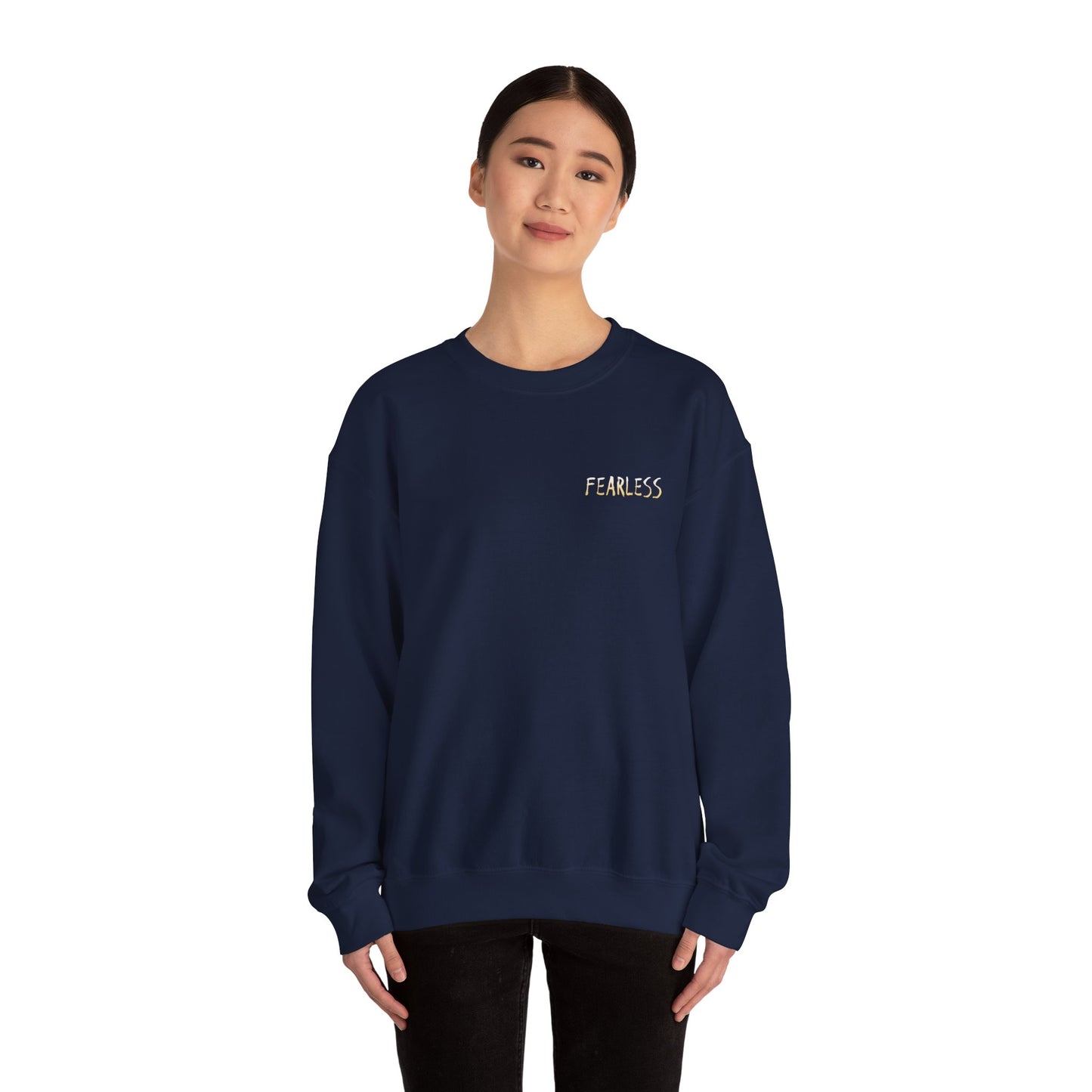 Fearless Crewneck Sweatshirt - Cozy Style for Bold Individuals, Unisex Pullover for Everyday Wear, Gift for Friends & Family