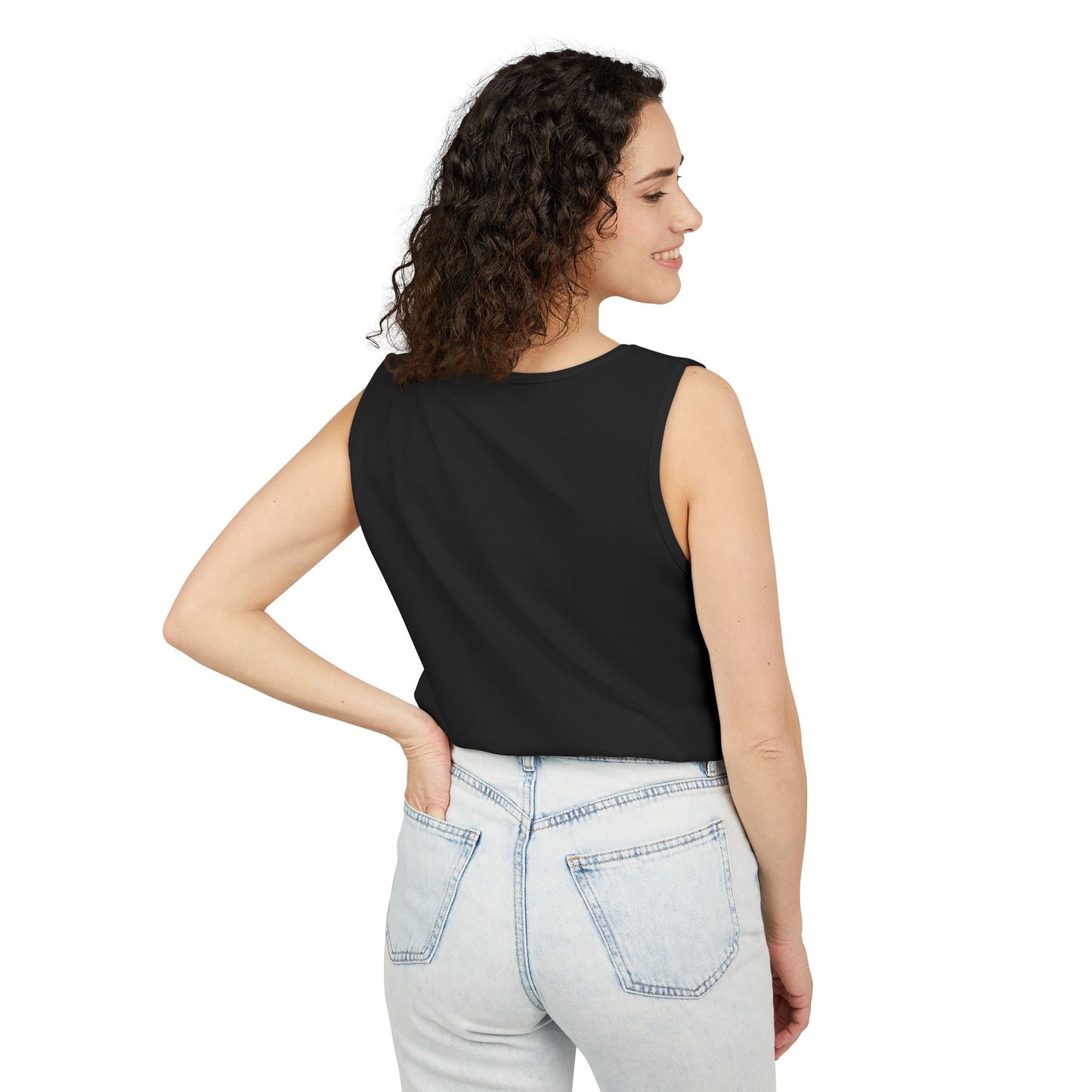 Fearless Unisex Garment-Dyed Tank Top | Summer Apparel, Motivational Wear, Vibrant Beachwear, Casual Outfit, Gift for Confidence