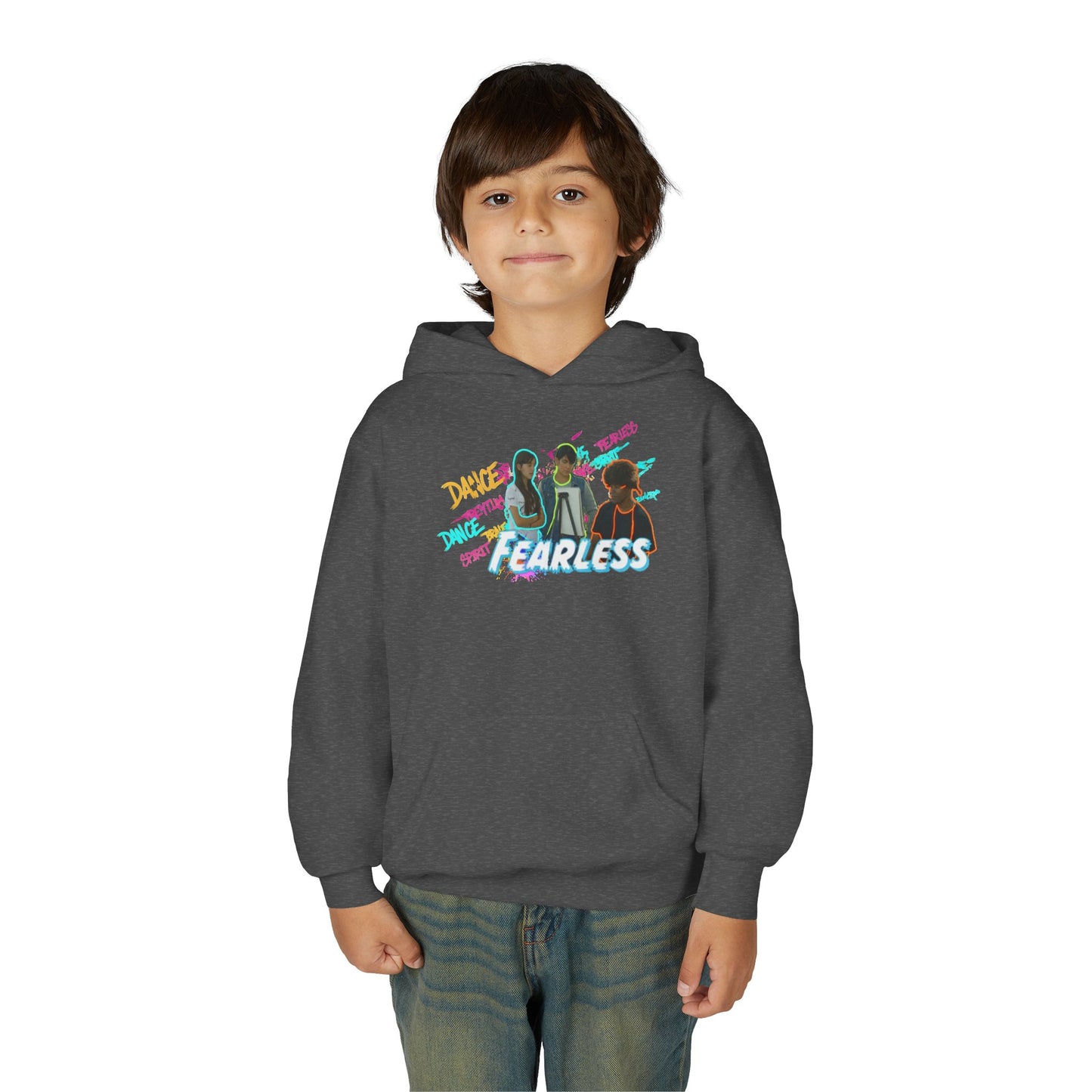 Youth Fearless Hoodie - Trendy Sweatshirt for Dance Enthusiasts, Perfect Gift for Kids, Cozy Layer, Birthday Present, Dance Team Gear