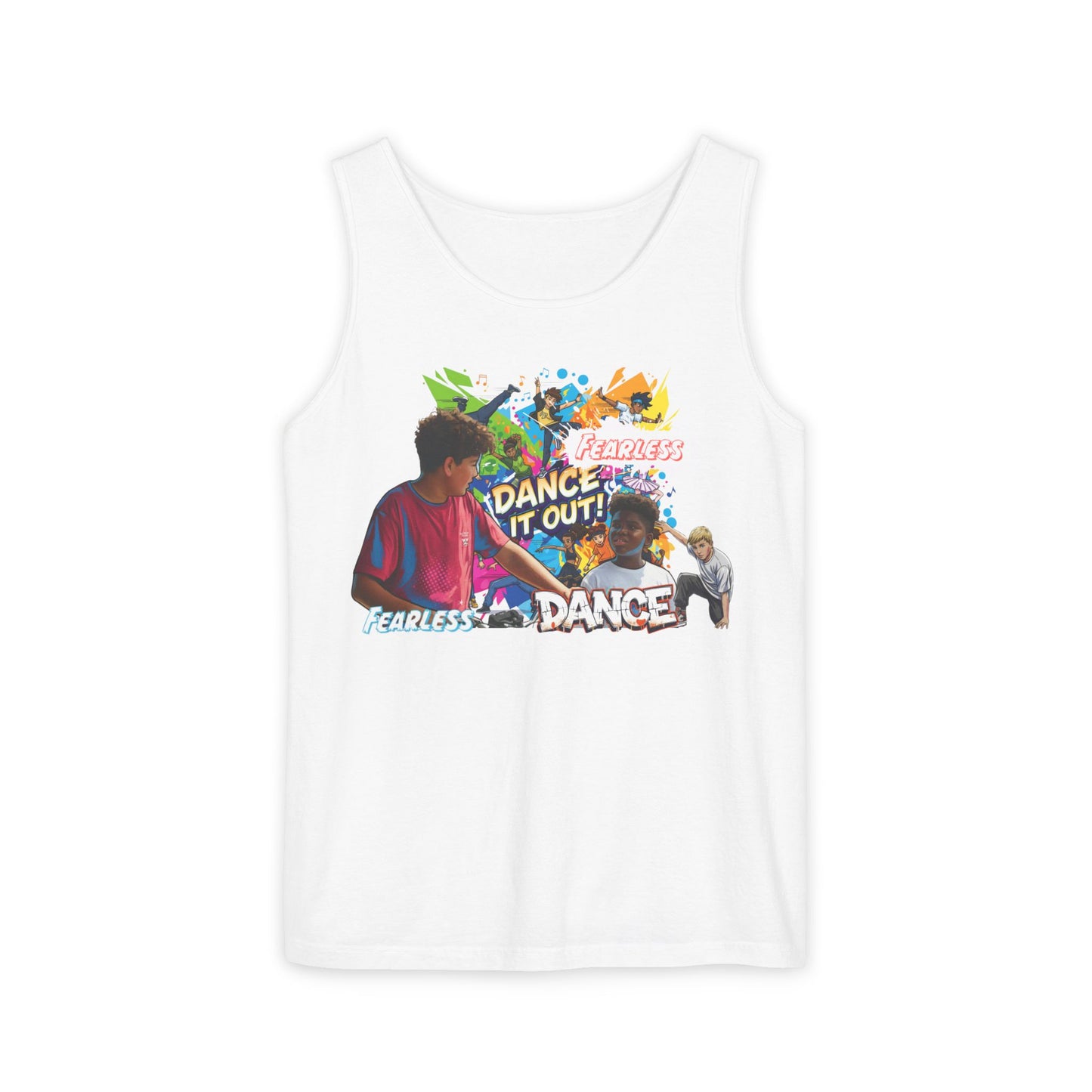Fearless Dance Tank Top, Unisex Summer Shirt, Dance Workout Apparel, Fitness Top, Dance Party Shirt