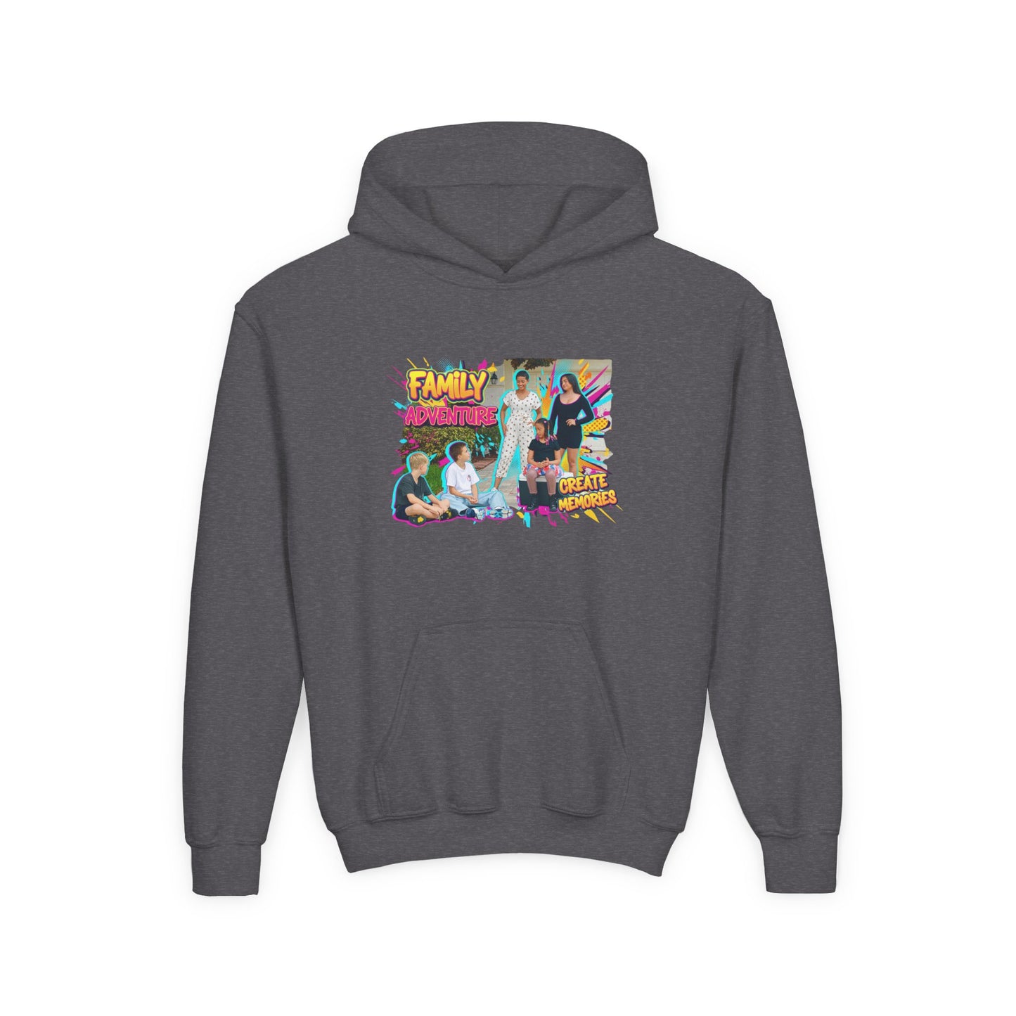Fearless Family Fun Youth Sweatshirt | Cozy Gift for Kids | Family Gatherings | Trendy Fashion | Cool Kids Hoodie | Inspirational Apparel