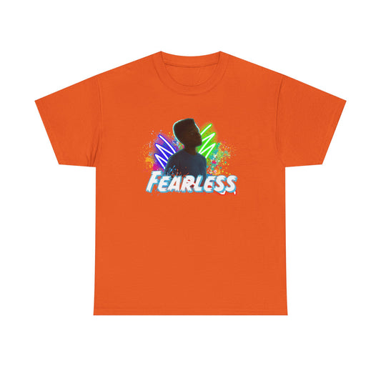 Fearless Unisex Heavy Cotton Tee - Motivational T-Shirt for Teens, Daily Wear, Gifts, Inspirational Clothing, Birthday Present