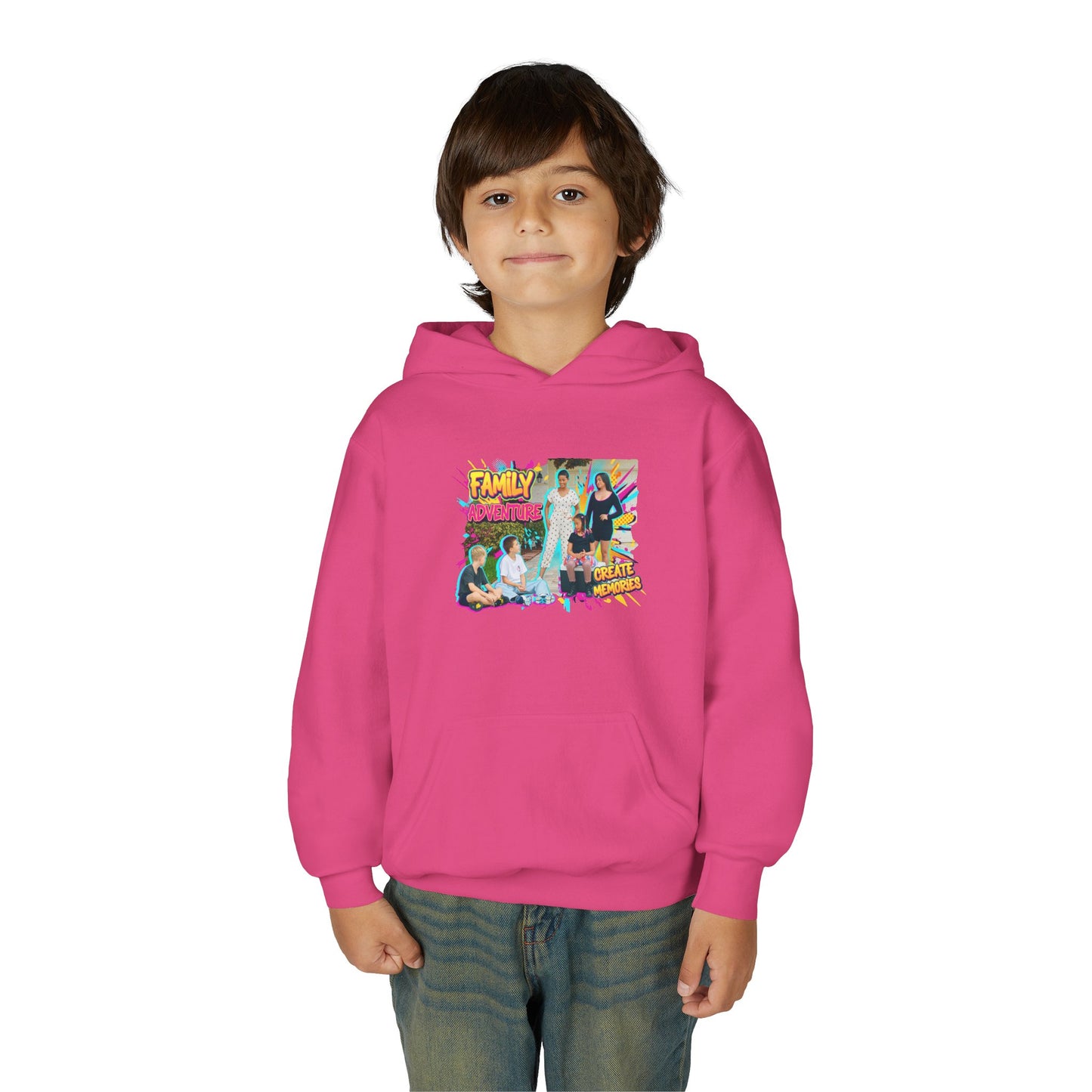 Fearless Family Fun Youth Sweatshirt | Cozy Gift for Kids | Family Gatherings | Trendy Fashion | Cool Kids Hoodie | Inspirational Apparel