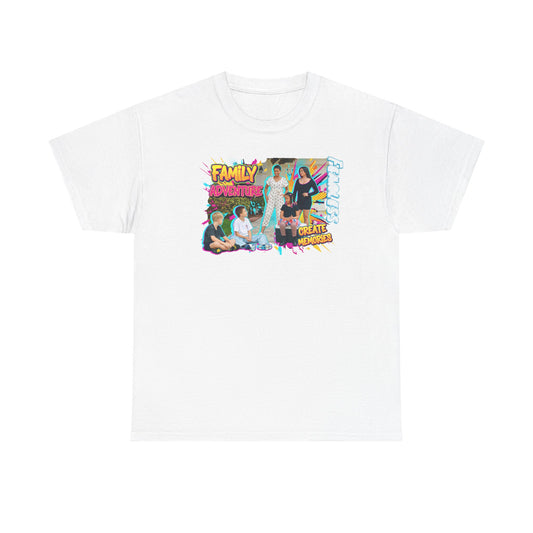 Family Adventure Unisex Heavy Cotton Tee, Casual Wear, Birthday Gift, Family Reunion Shirt, Fun Summer Tee, Unique Graphic Tee