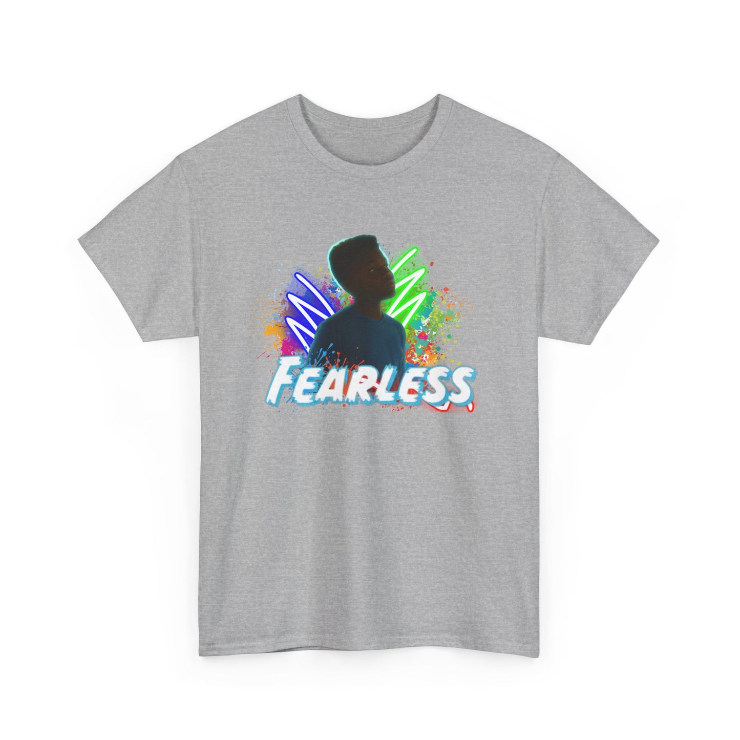 Fearless Unisex Heavy Cotton Tee - Motivational T-Shirt for Teens, Daily Wear, Gifts, Inspirational Clothing, Birthday Present