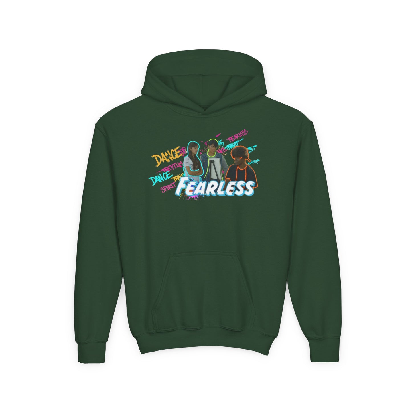 Youth Fearless Hoodie - Trendy Sweatshirt for Dance Enthusiasts, Perfect Gift for Kids, Cozy Layer, Birthday Present, Dance Team Gear