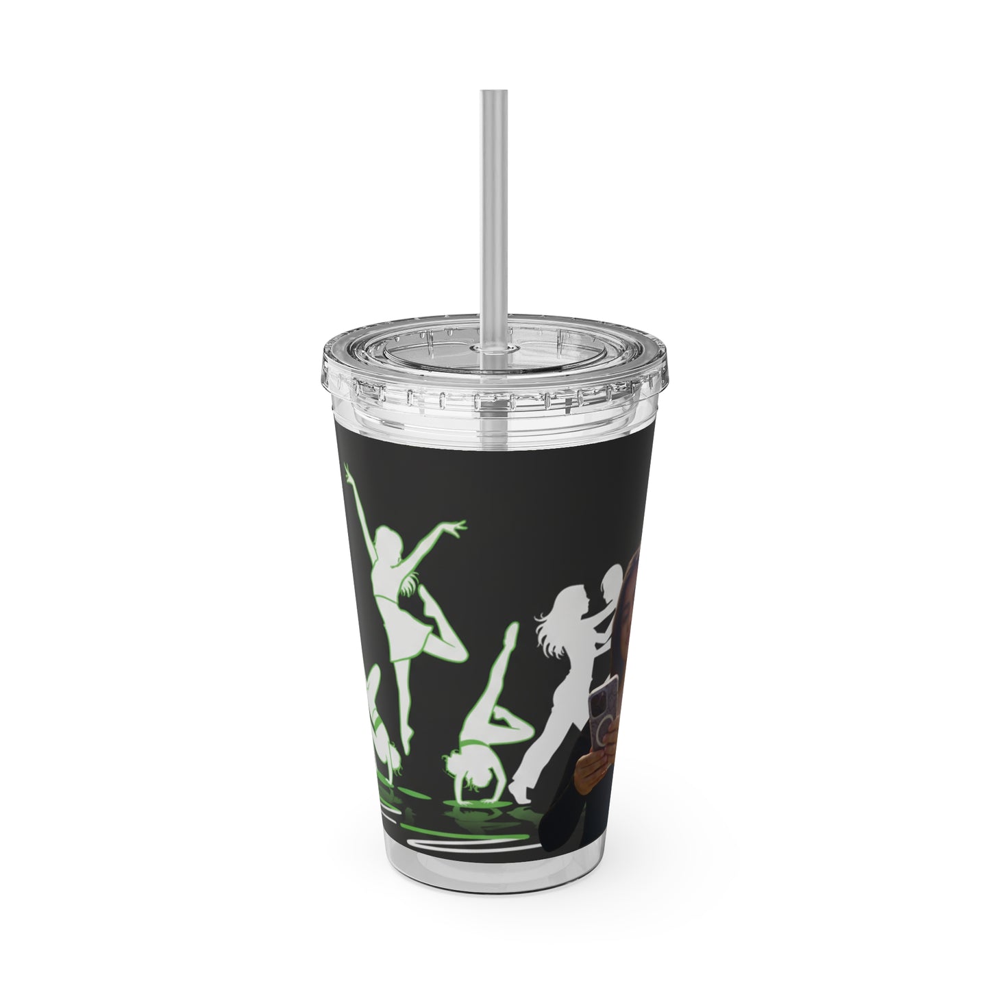 Personalized Sunsplash Tumbler with Straw, Custom Travel Cup, Drinkware for Her, Everyday Hydration, Gifts for Friends