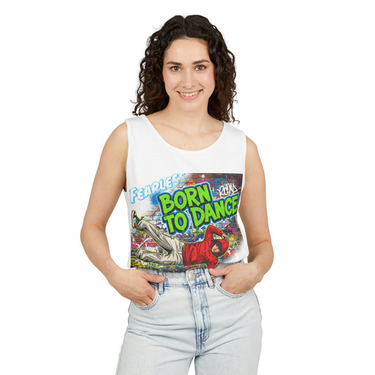 Born to Dance Unisex Tank Top - Fearless Graphic Dance Apparel, Summer Activewear, Gift for Dancers, Trendy Streetwear, Party Outfit