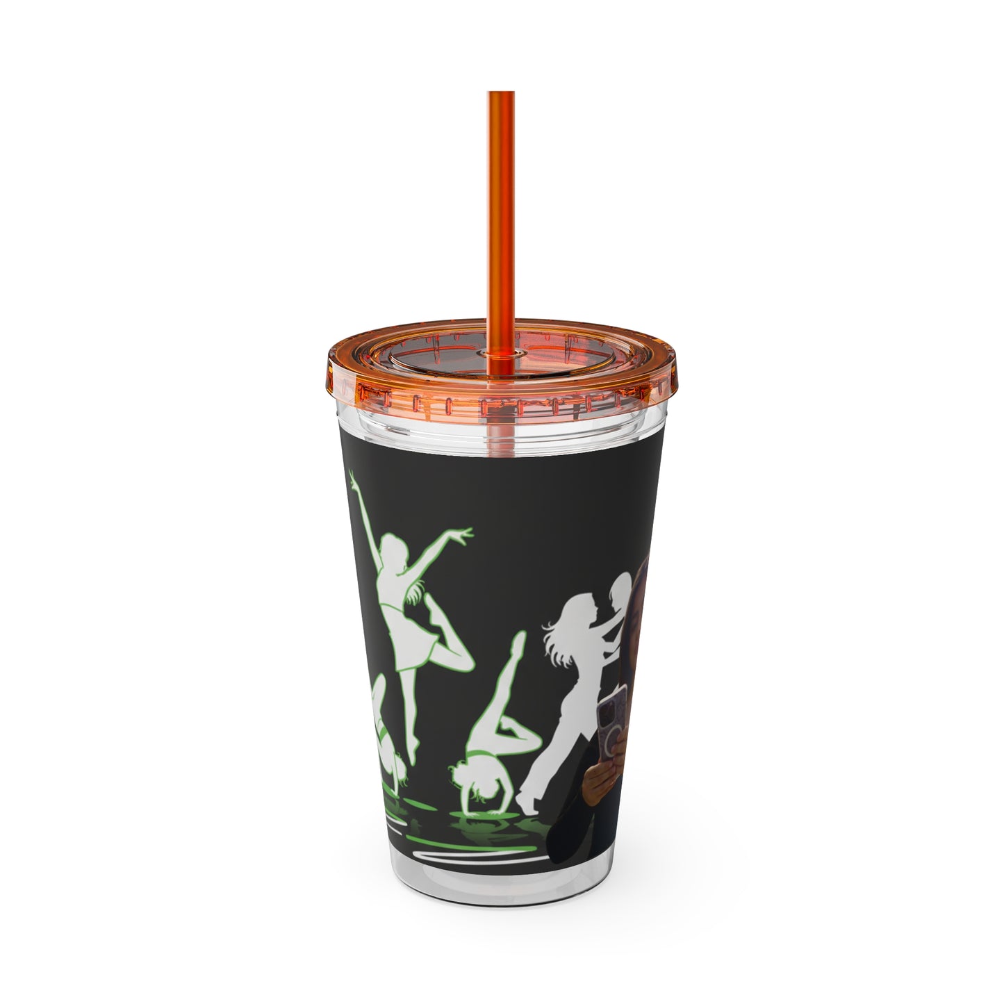Personalized Sunsplash Tumbler with Straw, Custom Travel Cup, Drinkware for Her, Everyday Hydration, Gifts for Friends