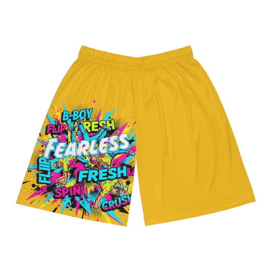 Fearless Basketball Shorts - Fun Sportswear, Summer Vibes, Active Lifestyle, Gift for Athletes, Colorful Gym Shorts