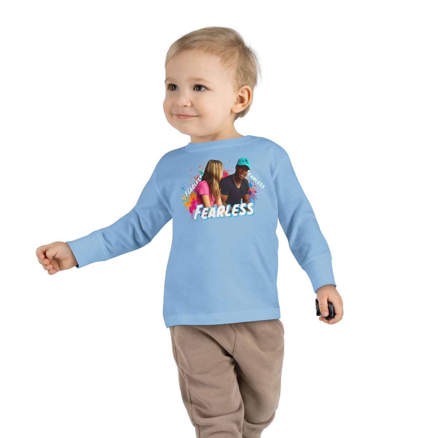 Colorful Toddler Long Sleeve Tee - Perfect for Playdates, Birthdays, Gender Neutral, Everyday Wear, Gift for Kids