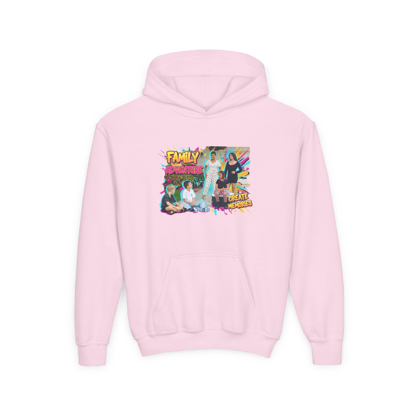Fearless Family Fun Youth Sweatshirt | Cozy Gift for Kids | Family Gatherings | Trendy Fashion | Cool Kids Hoodie | Inspirational Apparel