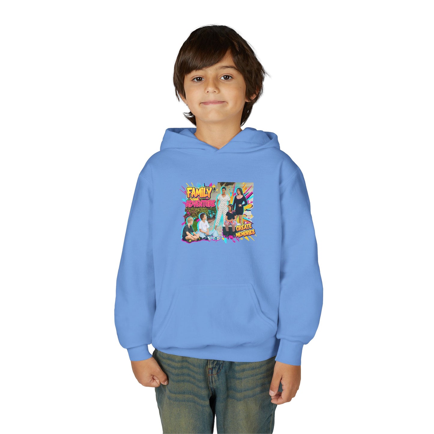 Fearless Family Fun Youth Sweatshirt | Cozy Gift for Kids | Family Gatherings | Trendy Fashion | Cool Kids Hoodie | Inspirational Apparel