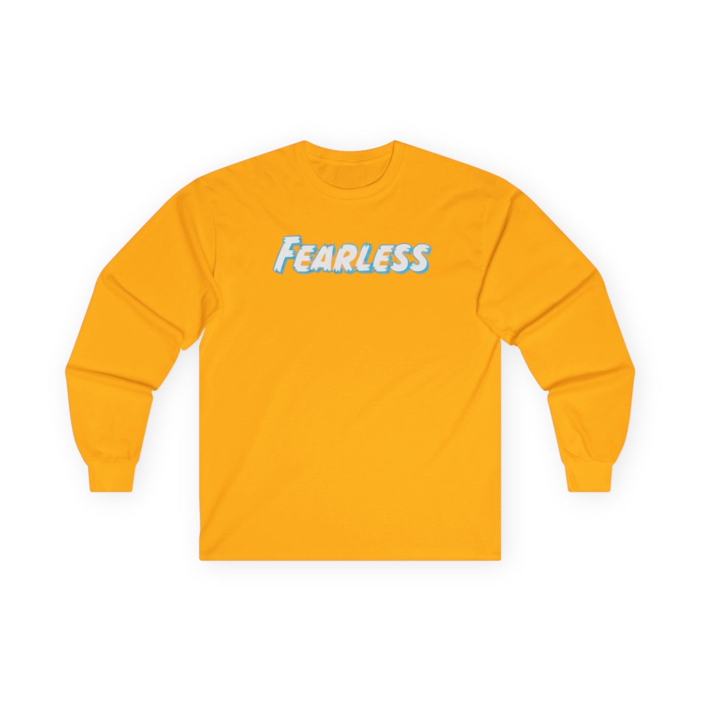 Fearless Long Sleeve Tee, Unisex Casual Shirt, Motivational Apparel, Gift for Him/Her, Trendy Graphic Tee, Everyday Wear