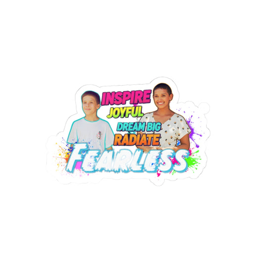 Fearless Inspirational Kiss-Cut Stickers | Motivational, Colorful Stickers for Kids, Teens, Home Decor, Laptop, Journals