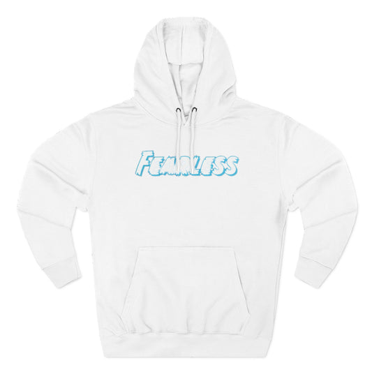 Fearless Three-Panel Fleece Hoodie, Cozy Sweatshirt, Stylish Pullover, Unisex Outerwear, Perfect Gift for Teens, Casual Fashion