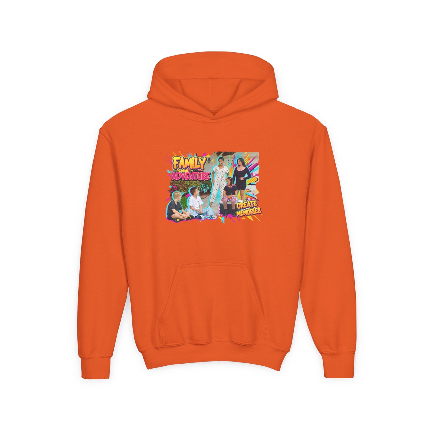 Fearless Family Fun Youth Sweatshirt | Cozy Gift for Kids | Family Gatherings | Trendy Fashion | Cool Kids Hoodie | Inspirational Apparel