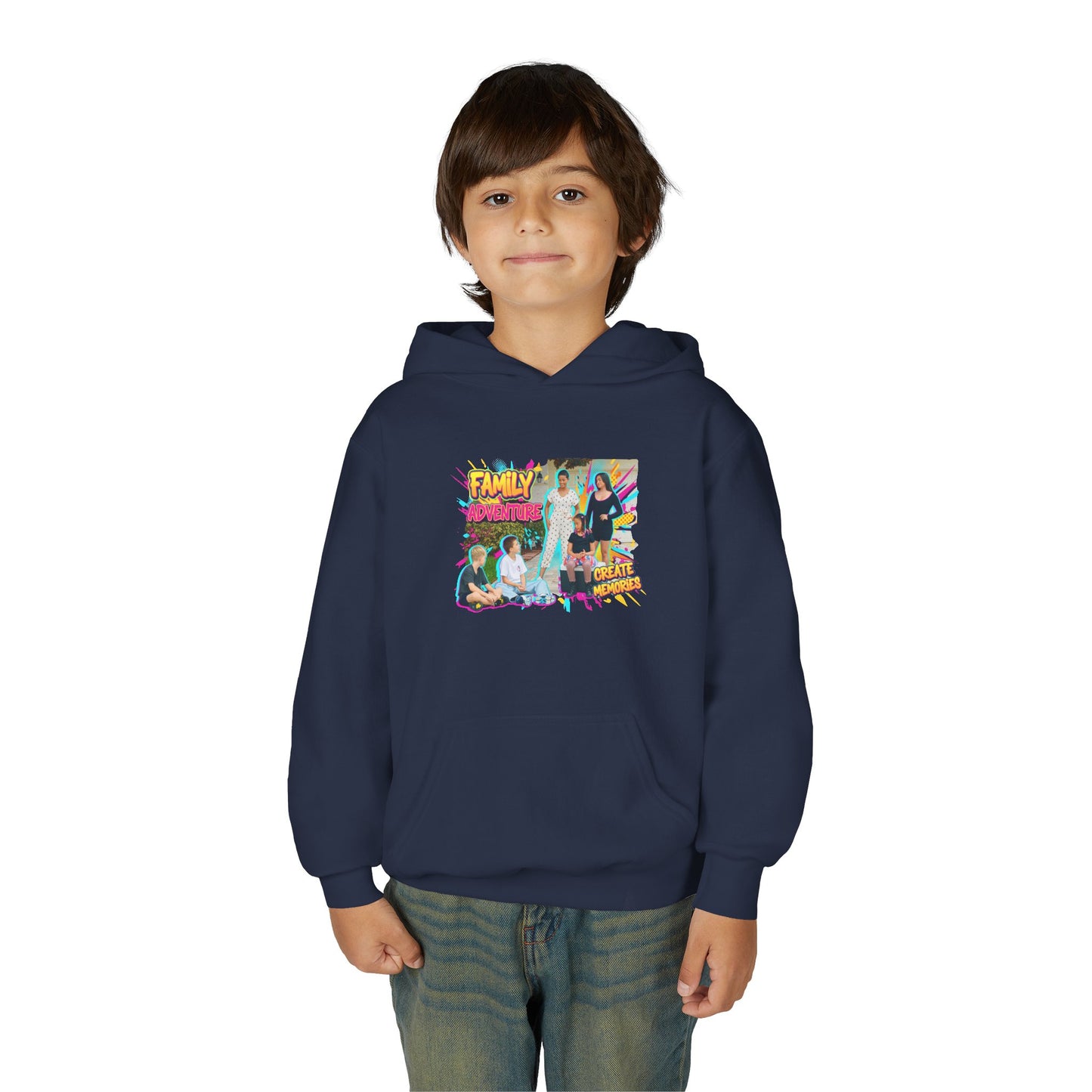 Fearless Family Fun Youth Sweatshirt | Cozy Gift for Kids | Family Gatherings | Trendy Fashion | Cool Kids Hoodie | Inspirational Apparel