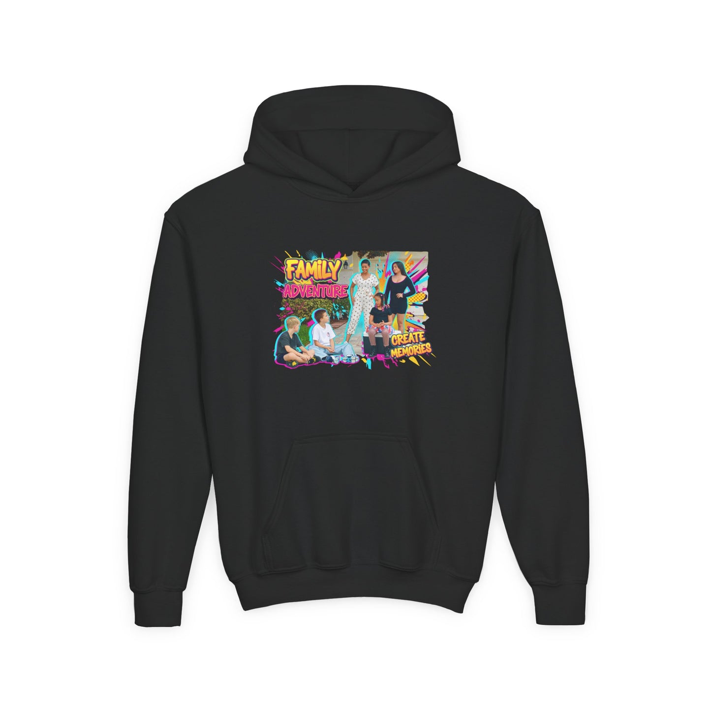Fearless Family Fun Youth Sweatshirt | Cozy Gift for Kids | Family Gatherings | Trendy Fashion | Cool Kids Hoodie | Inspirational Apparel