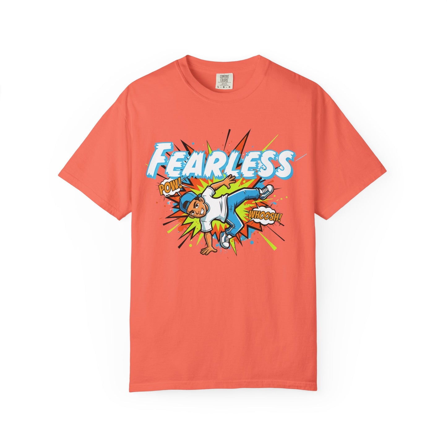 Fearless Graphic Unisex T-Shirt - Bold Streetwear, Summer Casual, Gift for Kids, Adventure Lovers, Empowering Tees