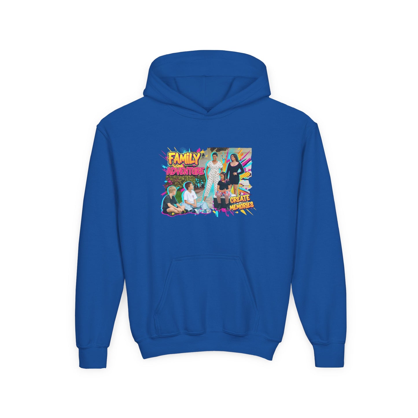 Fearless Family Fun Youth Sweatshirt | Cozy Gift for Kids | Family Gatherings | Trendy Fashion | Cool Kids Hoodie | Inspirational Apparel