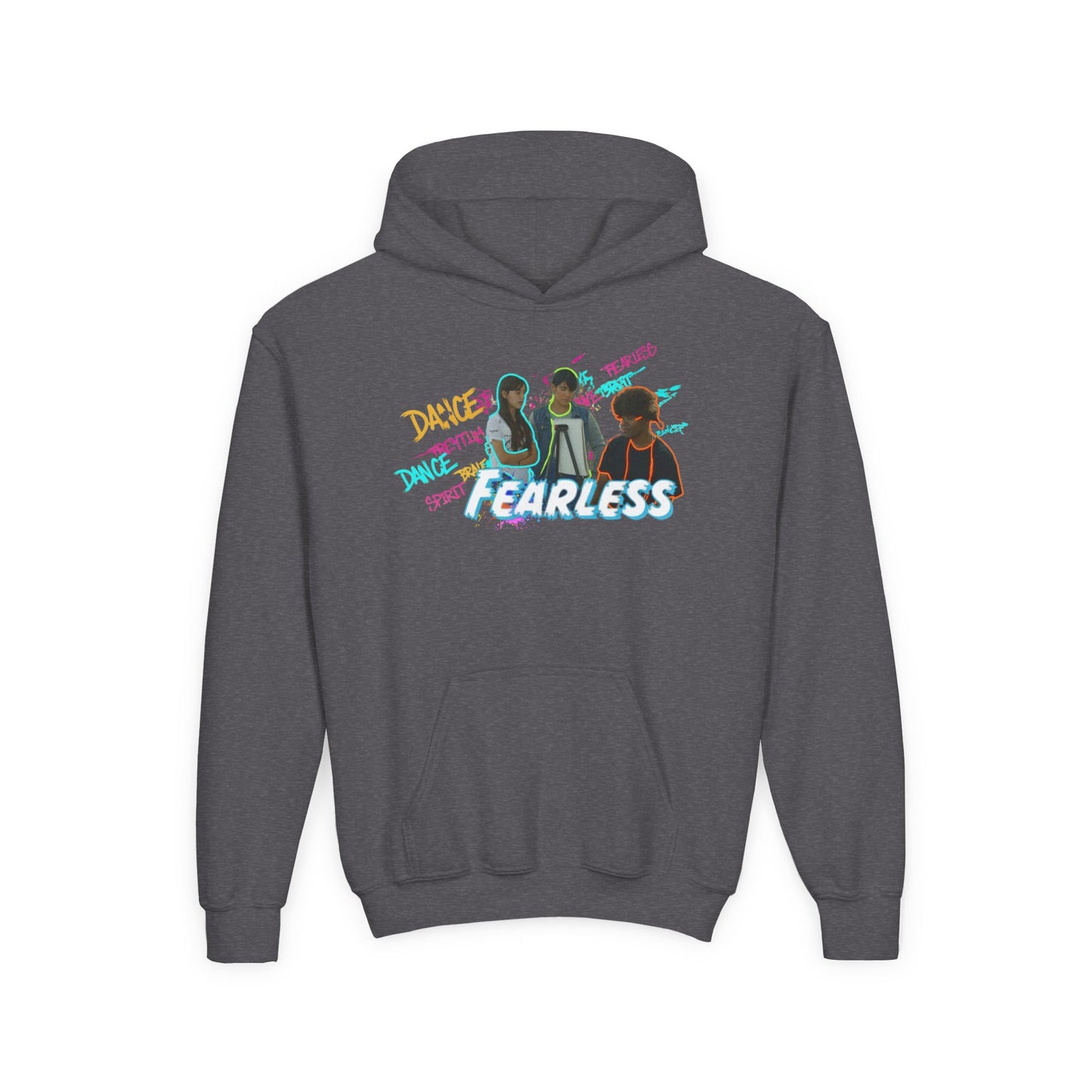 Youth Fearless Hoodie - Trendy Sweatshirt for Dance Enthusiasts, Perfect Gift for Kids, Cozy Layer, Birthday Present, Dance Team Gear