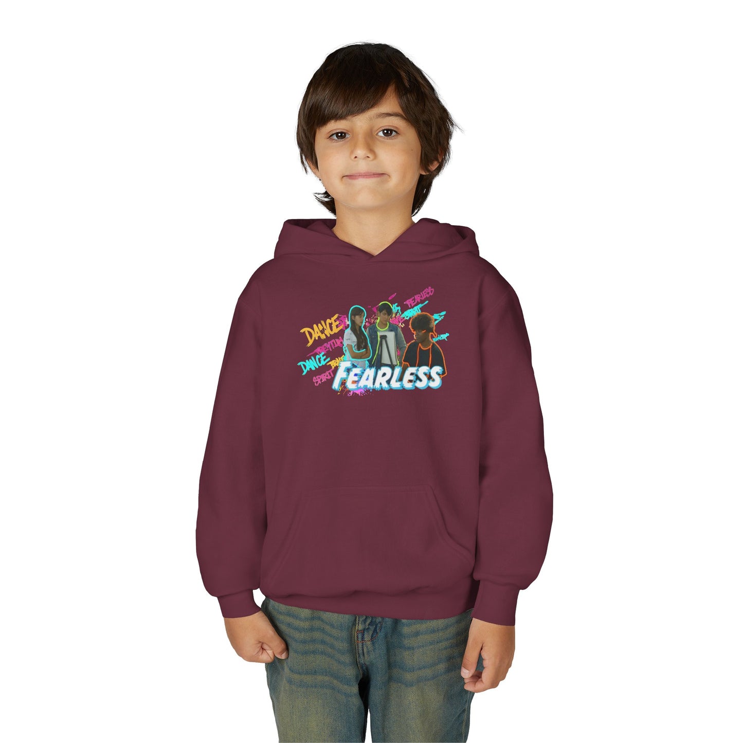 Youth Fearless Hoodie - Trendy Sweatshirt for Dance Enthusiasts, Perfect Gift for Kids, Cozy Layer, Birthday Present, Dance Team Gear