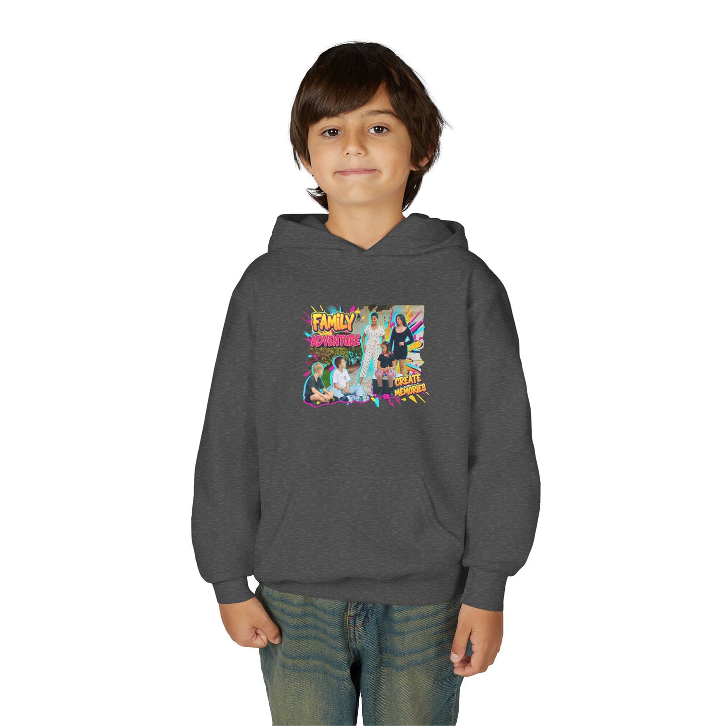 Fearless Family Fun Youth Sweatshirt | Cozy Gift for Kids | Family Gatherings | Trendy Fashion | Cool Kids Hoodie | Inspirational Apparel