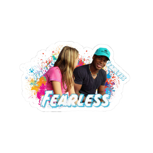 Fearless Kiss-Cut Stickers - Colorful Motivational Decals for Laptops, Journals, Water Bottles, and More!