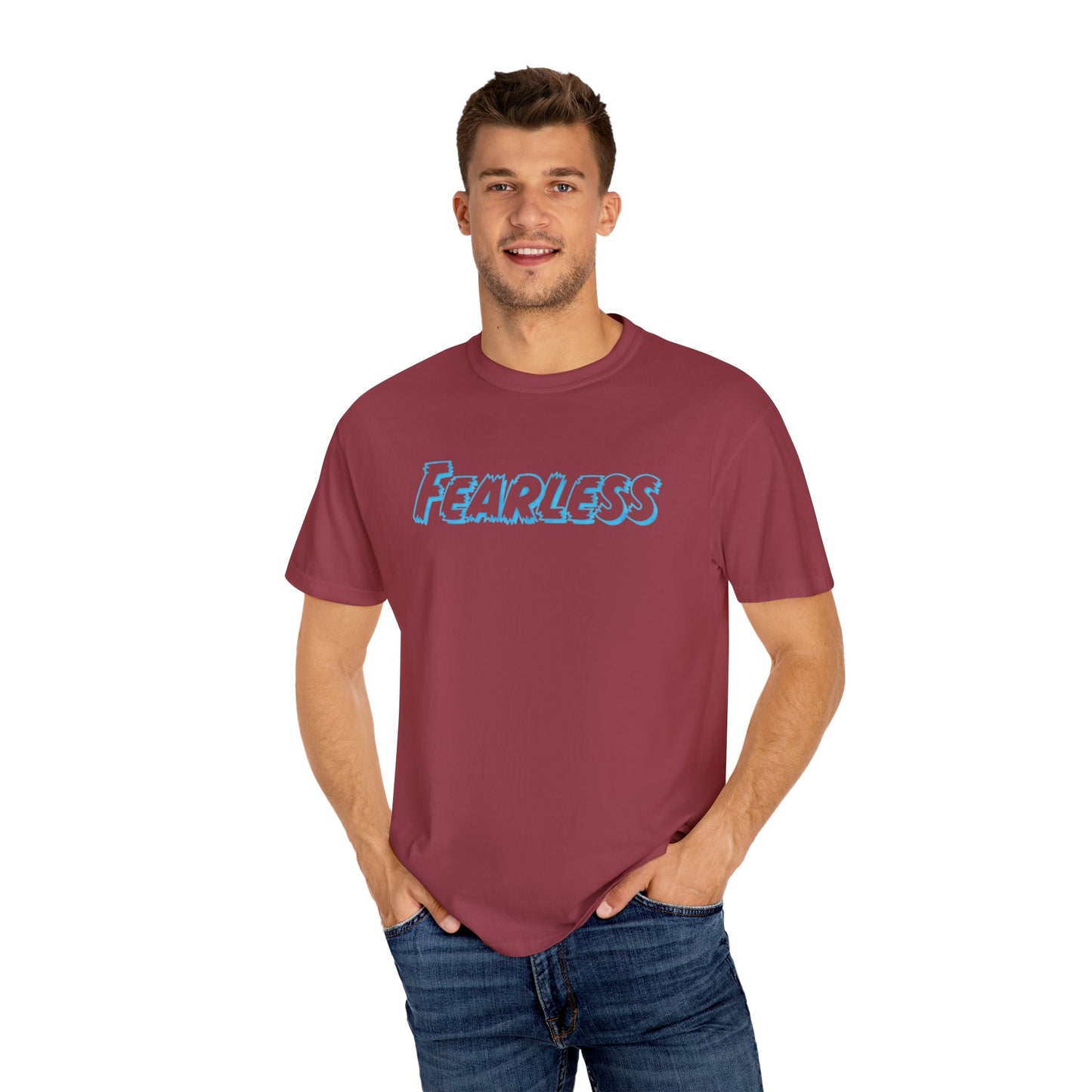 Fearless Unisex Garment-Dyed T-shirt, Casual Tee, Gift for Him/Her, Motivational Top, Everyday Wear, Birthday Present