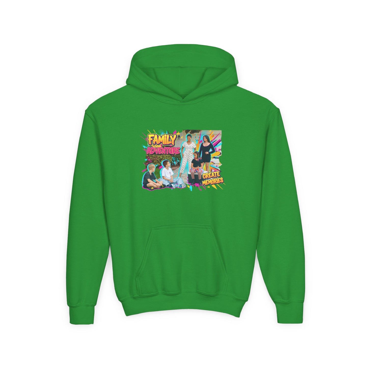 Fearless Family Fun Youth Sweatshirt | Cozy Gift for Kids | Family Gatherings | Trendy Fashion | Cool Kids Hoodie | Inspirational Apparel
