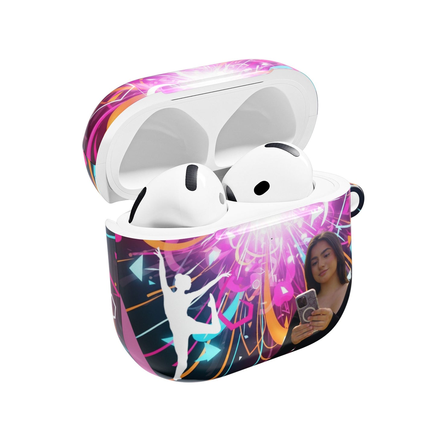 Vibrant AirPod Cases - Fearless Design, Colorful Earbud Cover, Cute Accessory for Tech Lovers, Ideal Gift for Music Lovers, Unique [...]