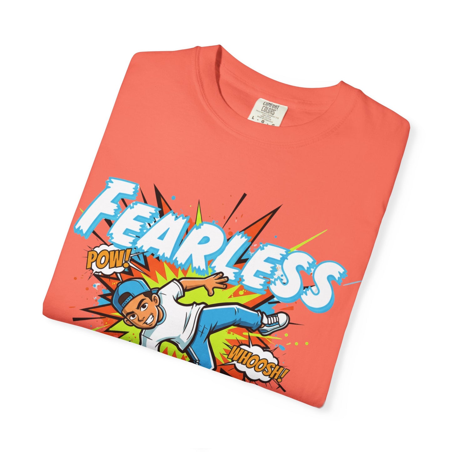 Fearless Graphic Unisex T-Shirt - Bold Streetwear, Summer Casual, Gift for Kids, Adventure Lovers, Empowering Tees
