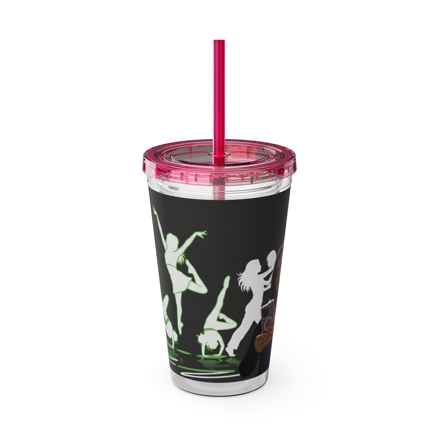 Personalized Sunsplash Tumbler with Straw, Custom Travel Cup, Drinkware for Her, Everyday Hydration, Gifts for Friends