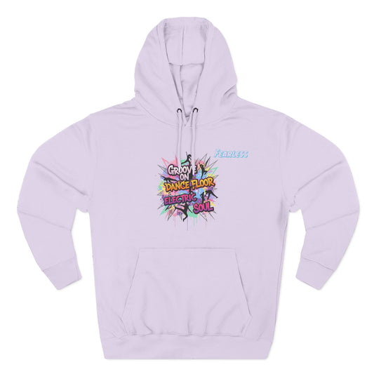 Groovy Dance Floor Fleece Hoodie, Unisex Casual Hoodie, Comfort Wear, Party Apparel, Gift for Dancers, Chill Nights Outfit