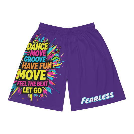 Colorful Dance Basketball Shorts, Summer Sports Gear, Activewear for Youth, Gym Shorts, Fun Dance Apparel, Gift for Athletes