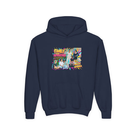 Fearless Family Fun Youth Sweatshirt | Cozy Gift for Kids | Family Gatherings | Trendy Fashion | Cool Kids Hoodie | Inspirational Apparel