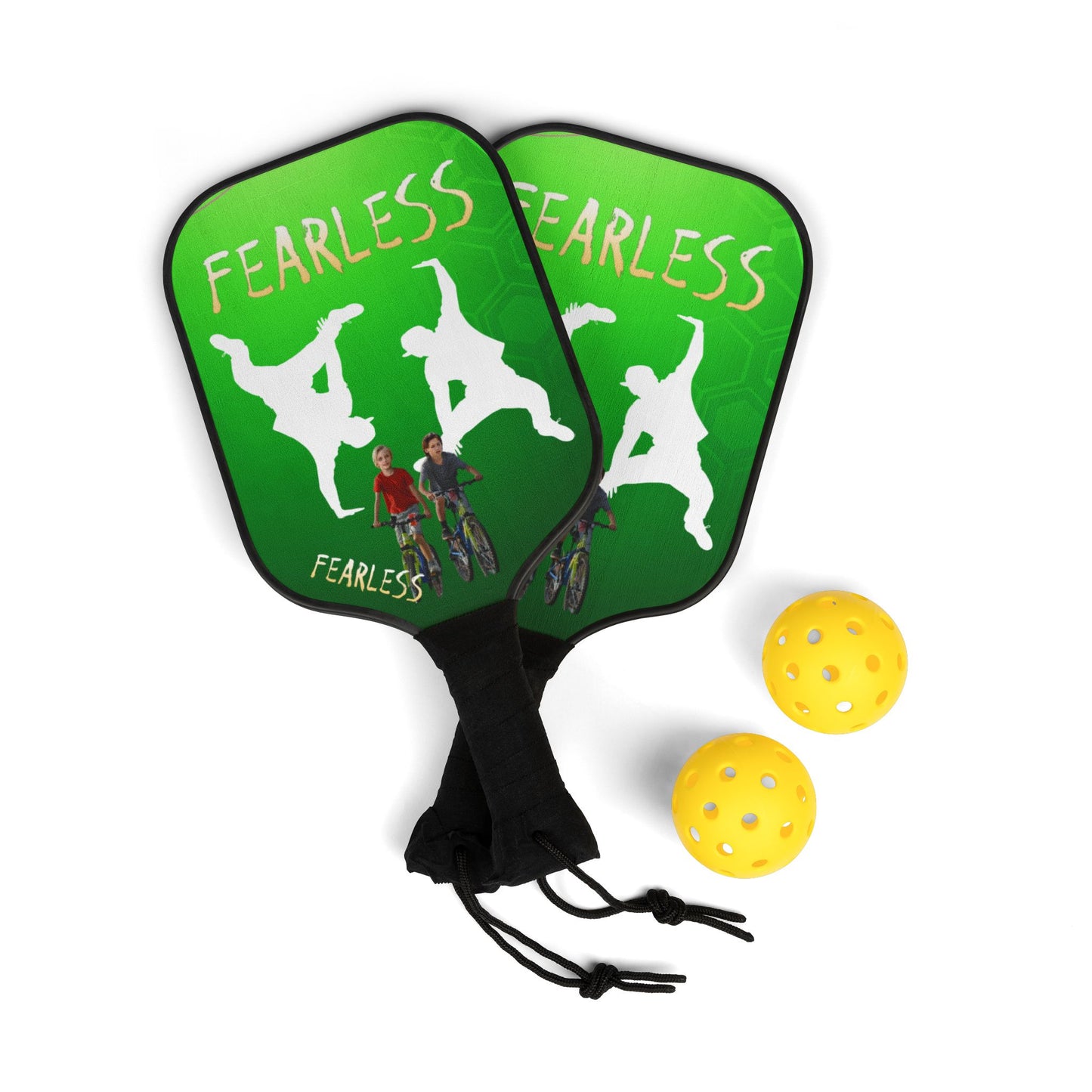 Fearless Pickleball Paddle Set - Perfect for Sports Lovers, Gifts for Players, Active Lifestyle, Summer Fun, Pickleball Accessories