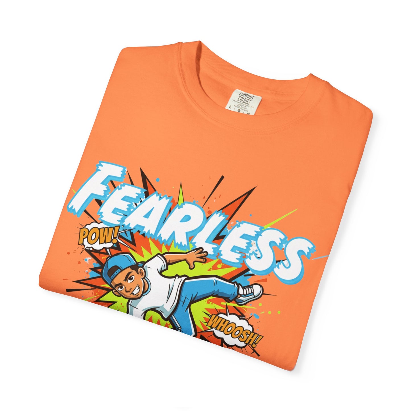 Fearless Graphic Unisex T-Shirt - Bold Streetwear, Summer Casual, Gift for Kids, Adventure Lovers, Empowering Tees