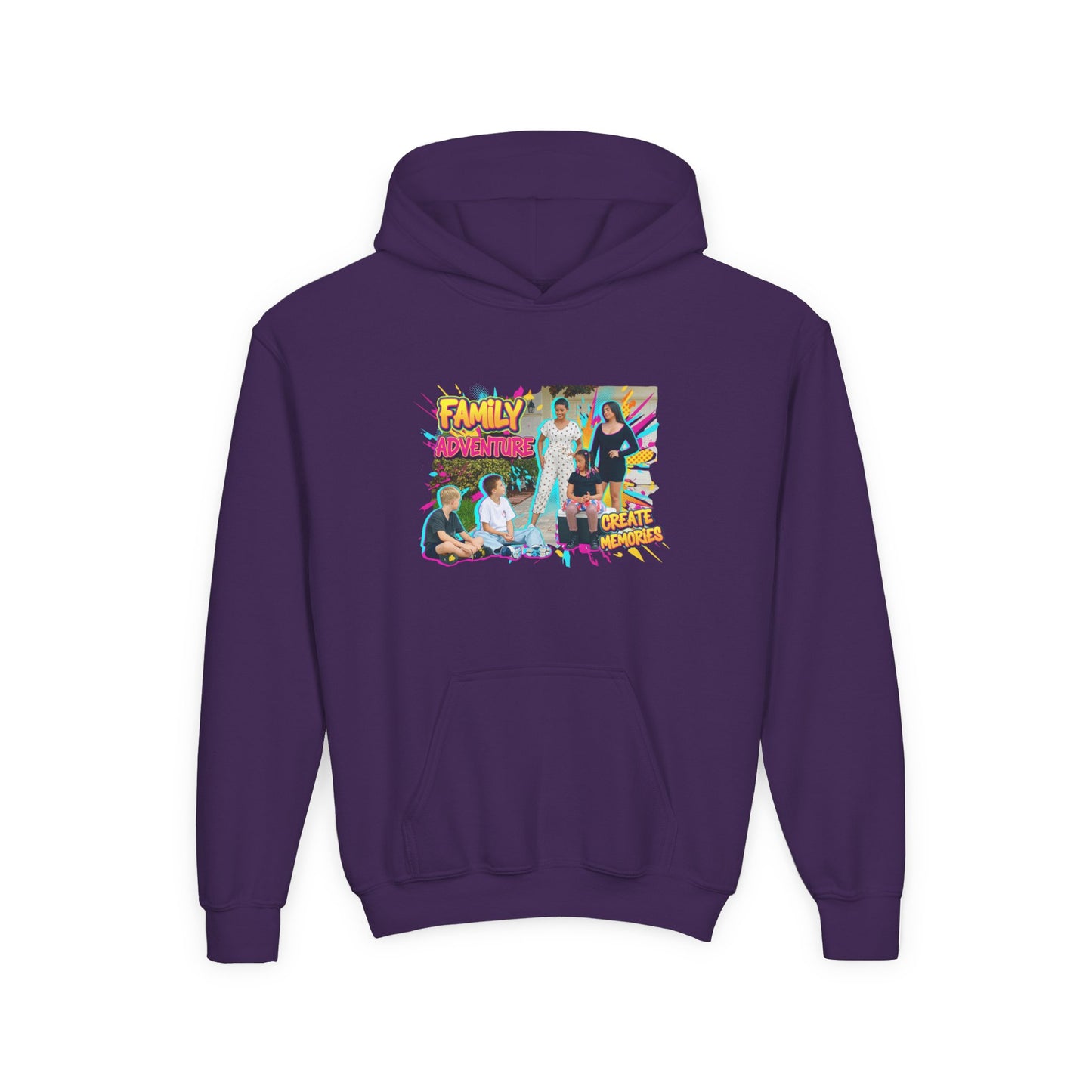 Fearless Family Fun Youth Sweatshirt | Cozy Gift for Kids | Family Gatherings | Trendy Fashion | Cool Kids Hoodie | Inspirational Apparel
