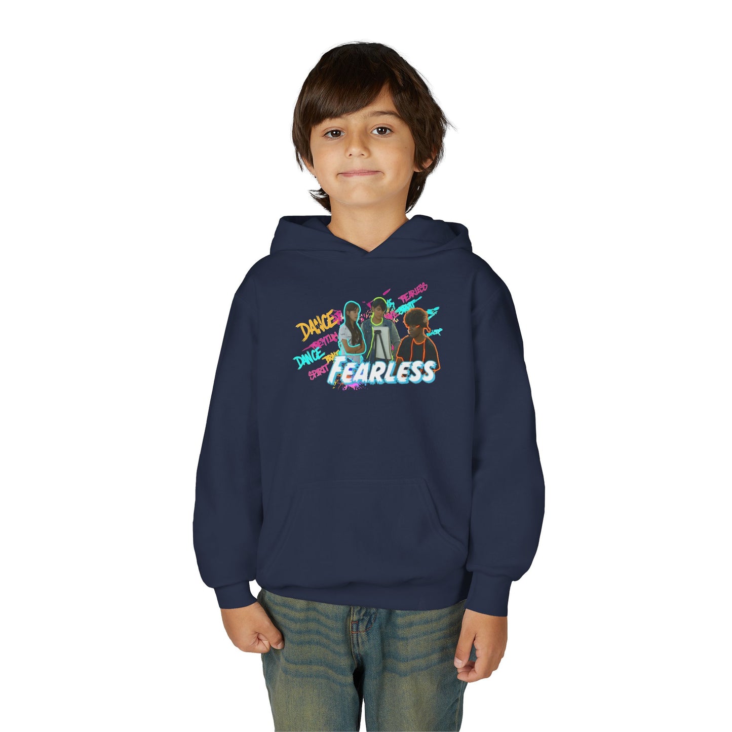 Youth Fearless Hoodie - Trendy Sweatshirt for Dance Enthusiasts, Perfect Gift for Kids, Cozy Layer, Birthday Present, Dance Team Gear